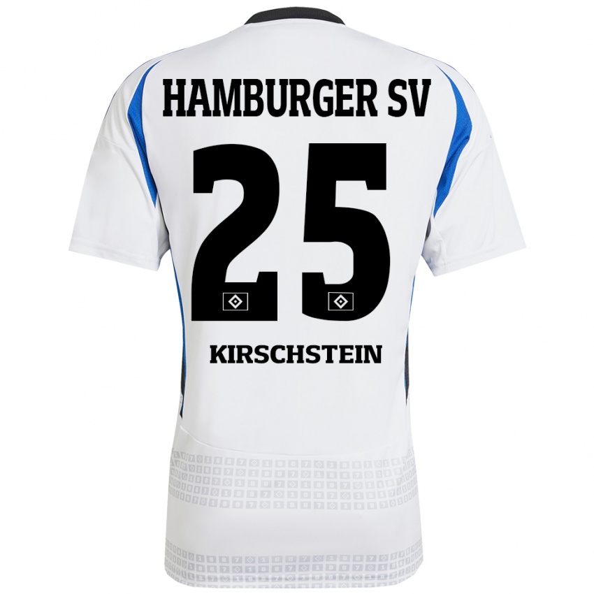 Kinder Merle Kirschstein #25 Weiß Blau Heimtrikot Trikot 2024/25 T-Shirt Österreich