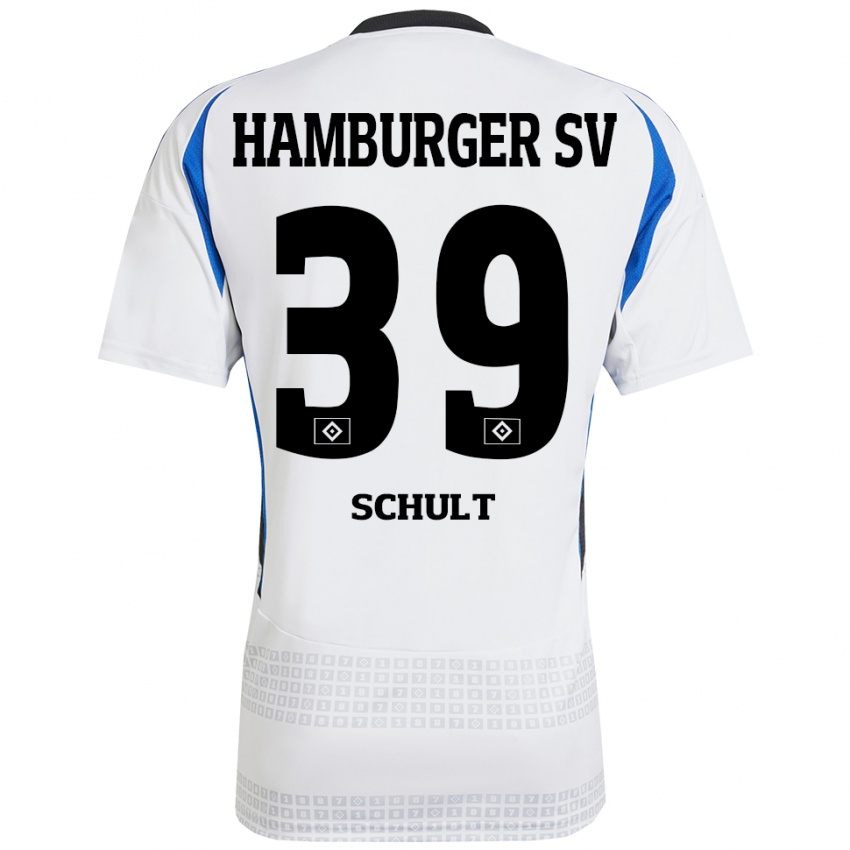 Kinder Almuth Schult #39 Weiß Blau Heimtrikot Trikot 2024/25 T-Shirt Österreich