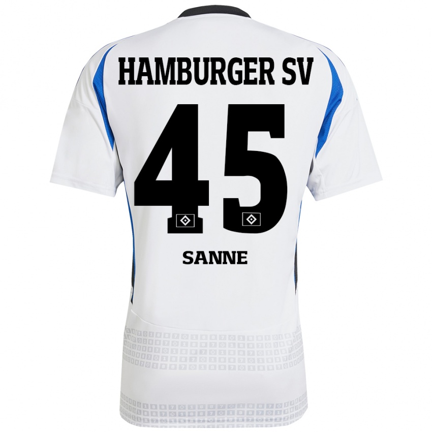 Kinder Tom Sanne #45 Weiß Blau Heimtrikot Trikot 2024/25 T-Shirt Österreich