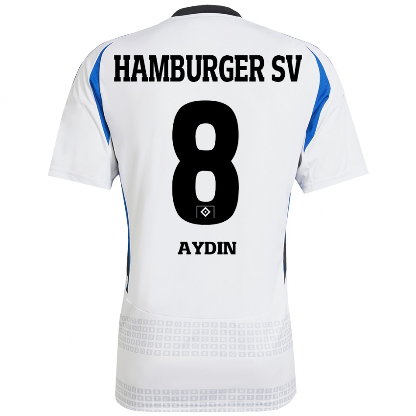 Kinder Songül Aydin #8 Weiß Blau Heimtrikot Trikot 2024/25 T-Shirt Österreich