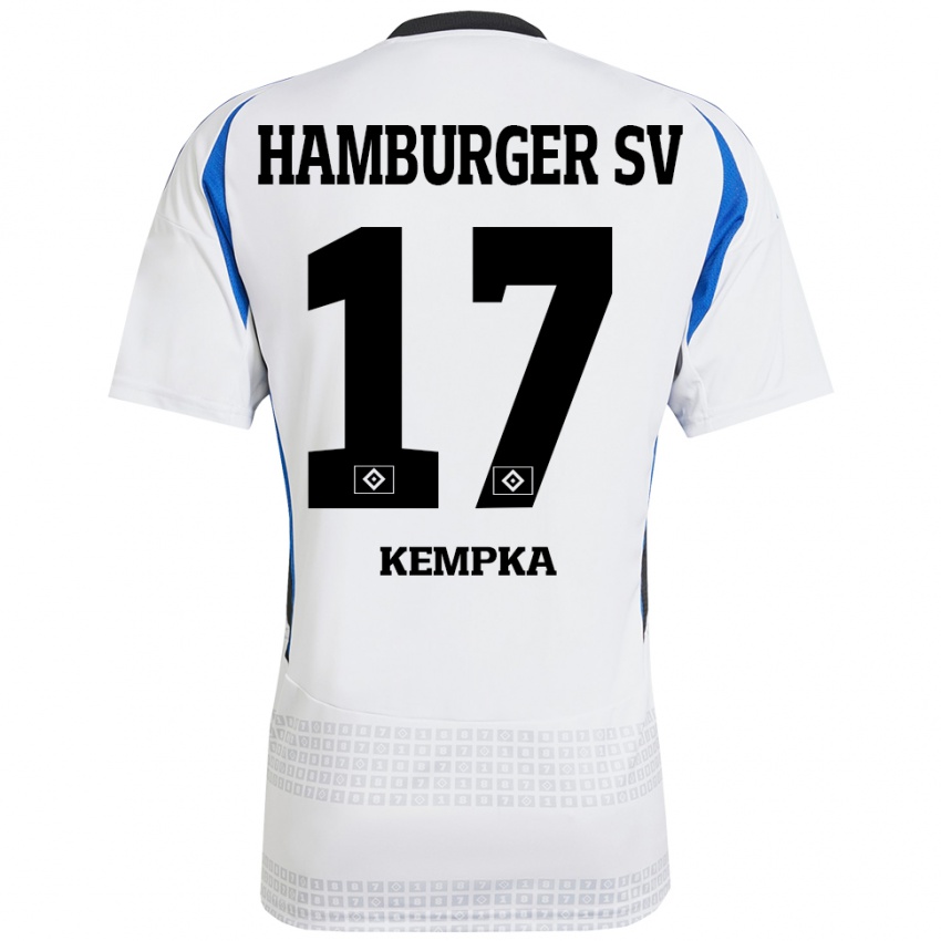 Kinder Sylvana Kempka #17 Weiß Blau Heimtrikot Trikot 2024/25 T-Shirt Österreich