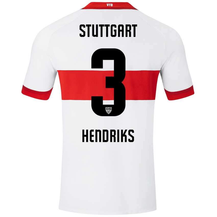 Kinder Ramon Hendriks #3 Weiß Rot Heimtrikot Trikot 2024/25 T-Shirt Österreich