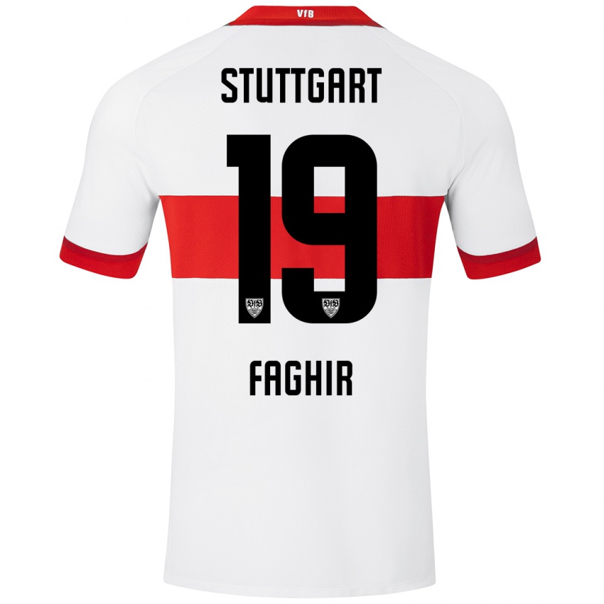 Kinder Wahid Faghir #19 Weiß Rot Heimtrikot Trikot 2024/25 T-Shirt Österreich