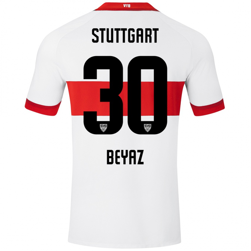 Kinder Ömer Beyaz #30 Weiß Rot Heimtrikot Trikot 2024/25 T-Shirt Österreich