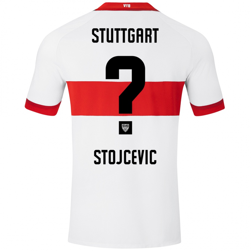 Kinder Martin Stojcevic #0 Weiß Rot Heimtrikot Trikot 2024/25 T-Shirt Österreich