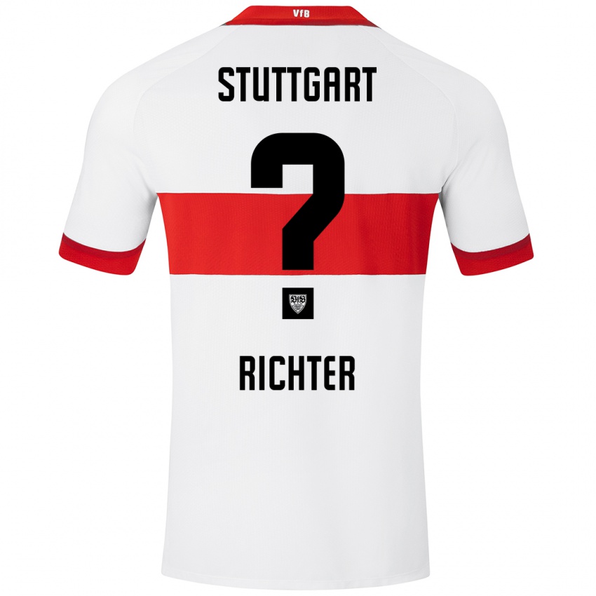 Kinder Nils Richter #0 Weiß Rot Heimtrikot Trikot 2024/25 T-Shirt Österreich