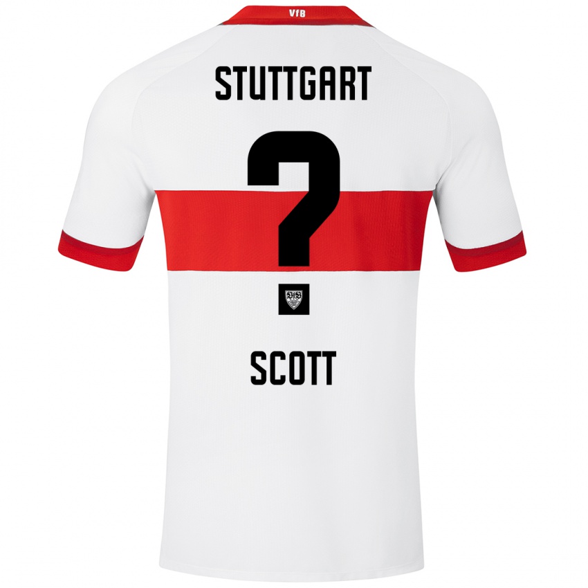 Kinder Elijah Scott #0 Weiß Rot Heimtrikot Trikot 2024/25 T-Shirt Österreich