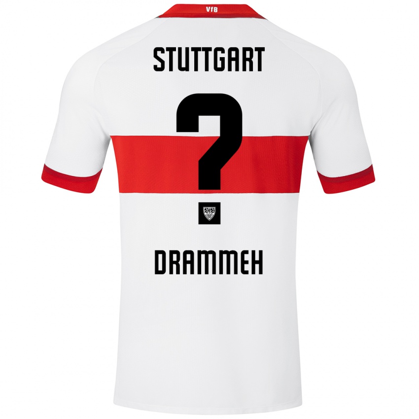 Kinder Mohamed Drammeh #0 Weiß Rot Heimtrikot Trikot 2024/25 T-Shirt Österreich