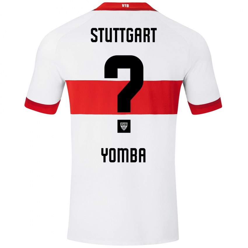 Kinder Jeremy Noah Djeukui Yomba #0 Weiß Rot Heimtrikot Trikot 2024/25 T-Shirt Österreich