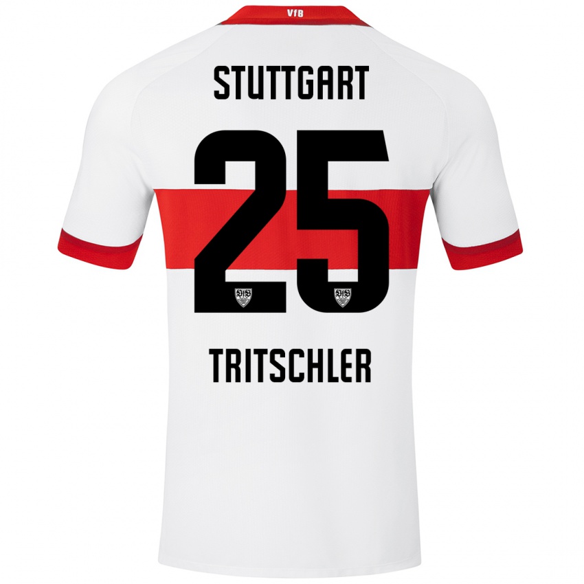 Kinder David Tritschler #25 Weiß Rot Heimtrikot Trikot 2024/25 T-Shirt Österreich