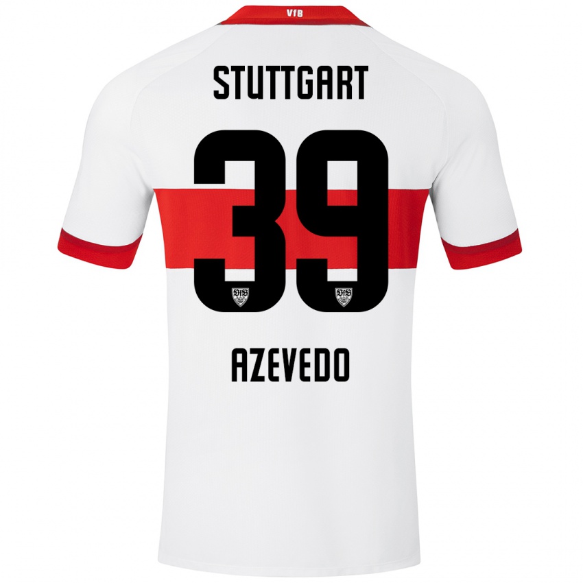 Kinder Alexandre Azevedo #39 Weiß Rot Heimtrikot Trikot 2024/25 T-Shirt Österreich