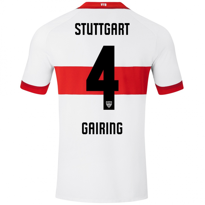 Kinder Nadine Gairing #4 Weiß Rot Heimtrikot Trikot 2024/25 T-Shirt Österreich