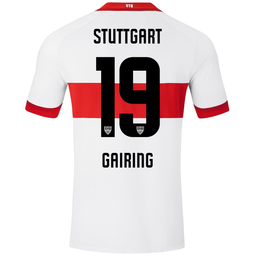 Kinder Sophie Gairing #19 Weiß Rot Heimtrikot Trikot 2024/25 T-Shirt Österreich