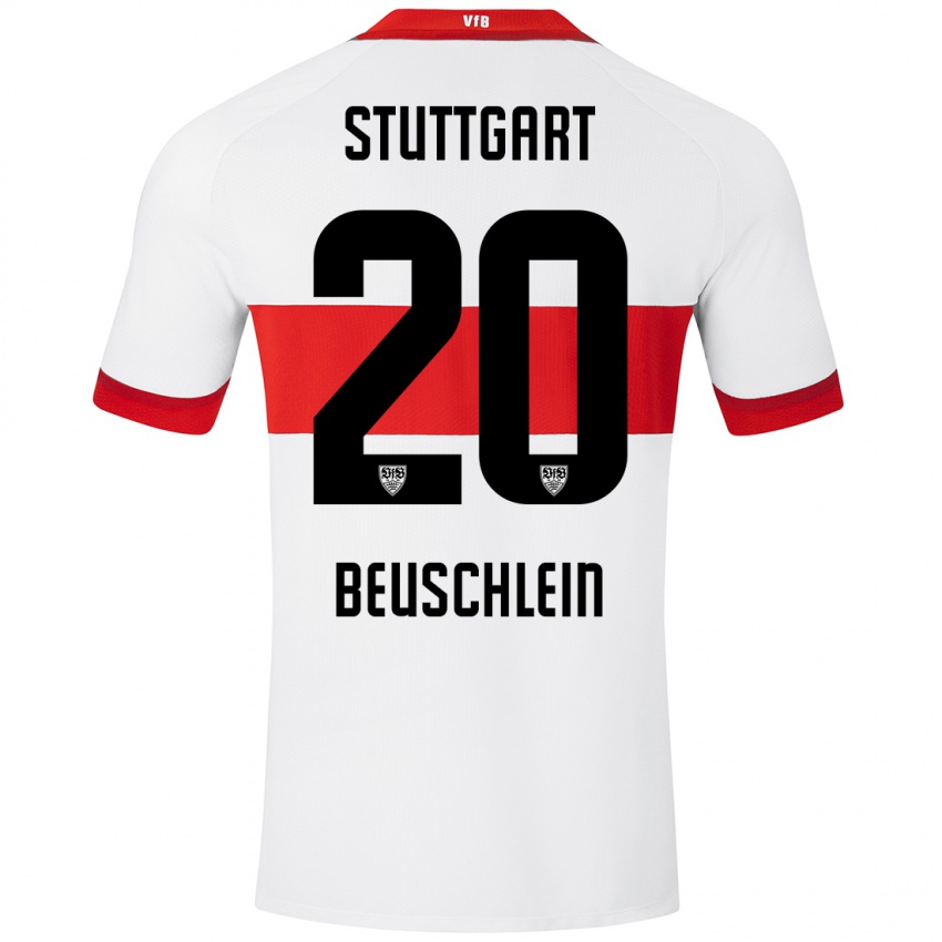 Kinder Jana Beuschlein #20 Weiß Rot Heimtrikot Trikot 2024/25 T-Shirt Österreich