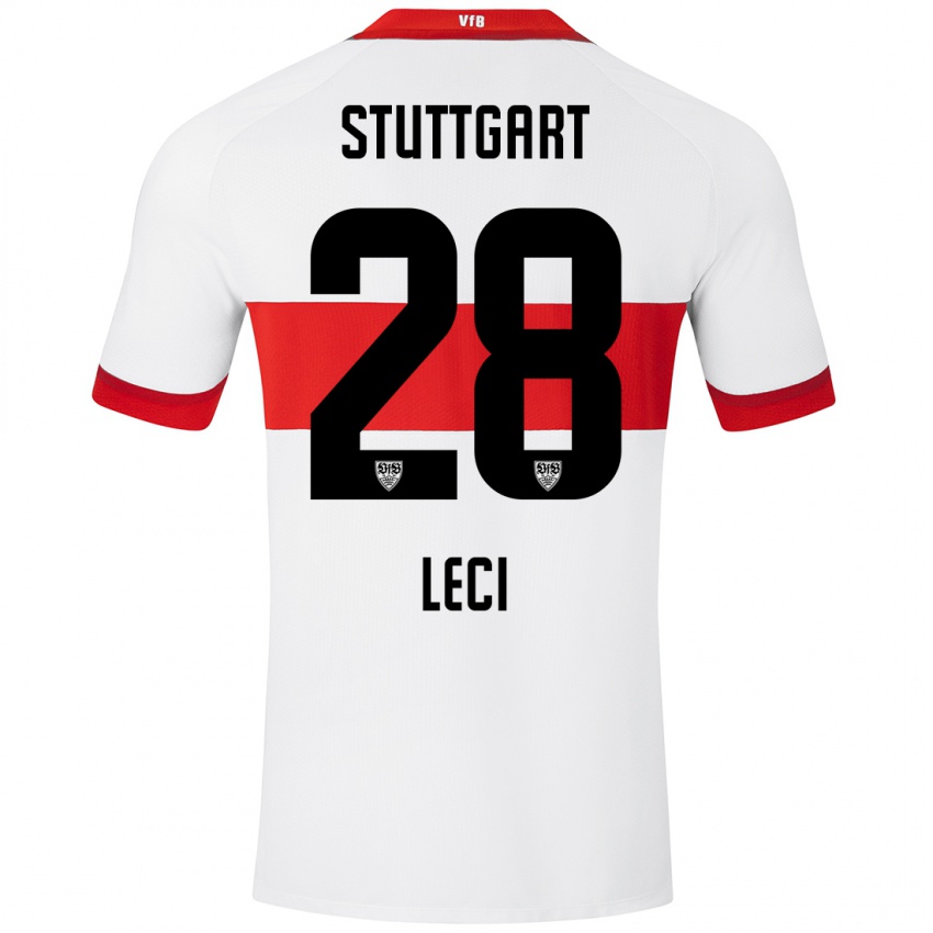 Kinder Besarta Leci #28 Weiß Rot Heimtrikot Trikot 2024/25 T-Shirt Österreich