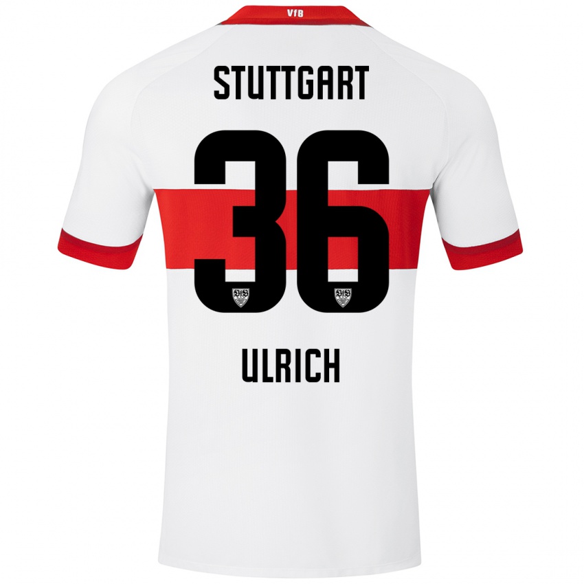 Kinder Laurin Ulrich #36 Weiß Rot Heimtrikot Trikot 2024/25 T-Shirt Österreich