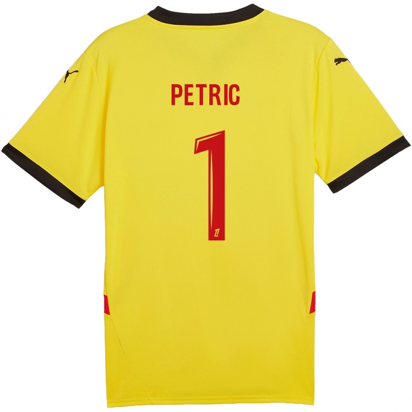 Kinder Denis Petric #1 Gelb Rot Heimtrikot Trikot 2024/25 T-Shirt Österreich