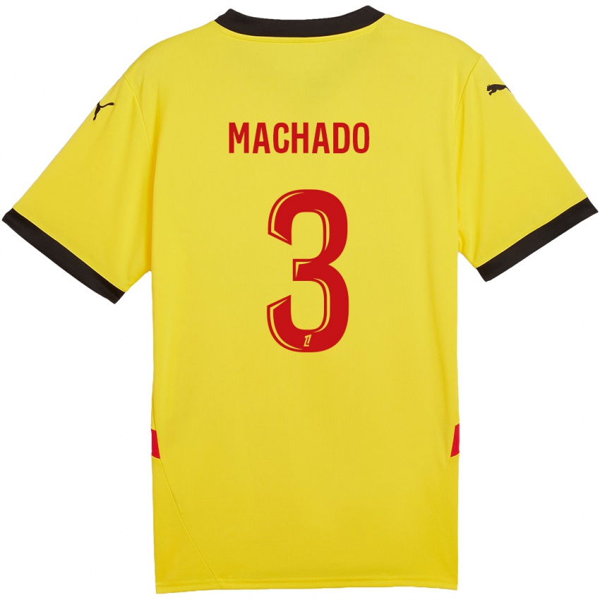 Kinder Deiver Machado #3 Gelb Rot Heimtrikot Trikot 2024/25 T-Shirt Österreich