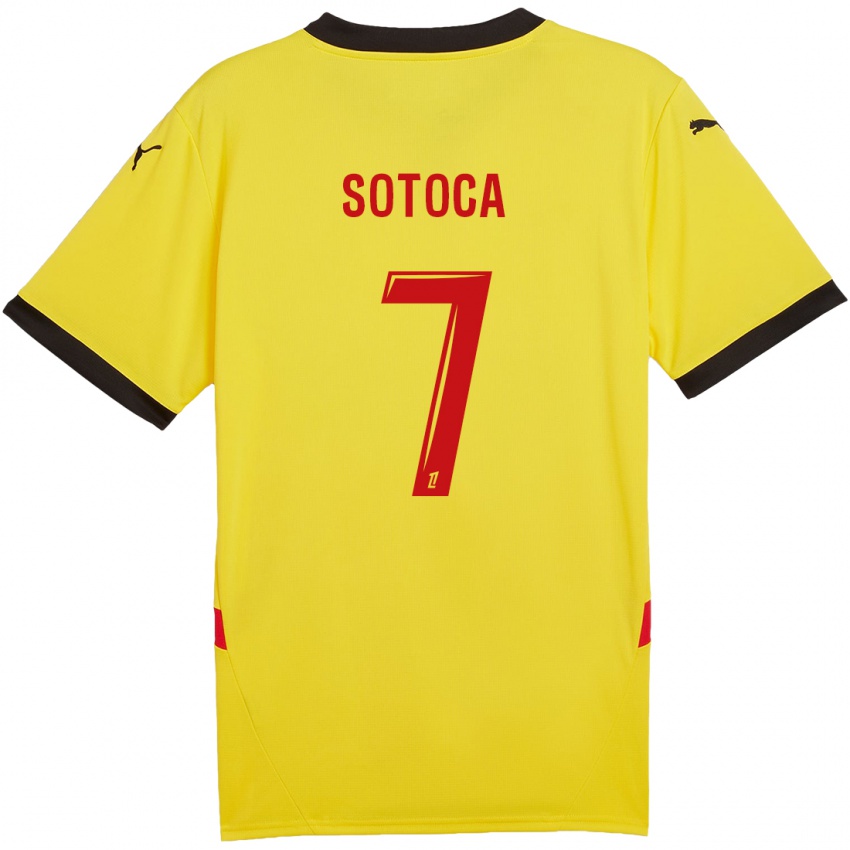 Kinder Florian Sotoca #7 Gelb Rot Heimtrikot Trikot 2024/25 T-Shirt Österreich