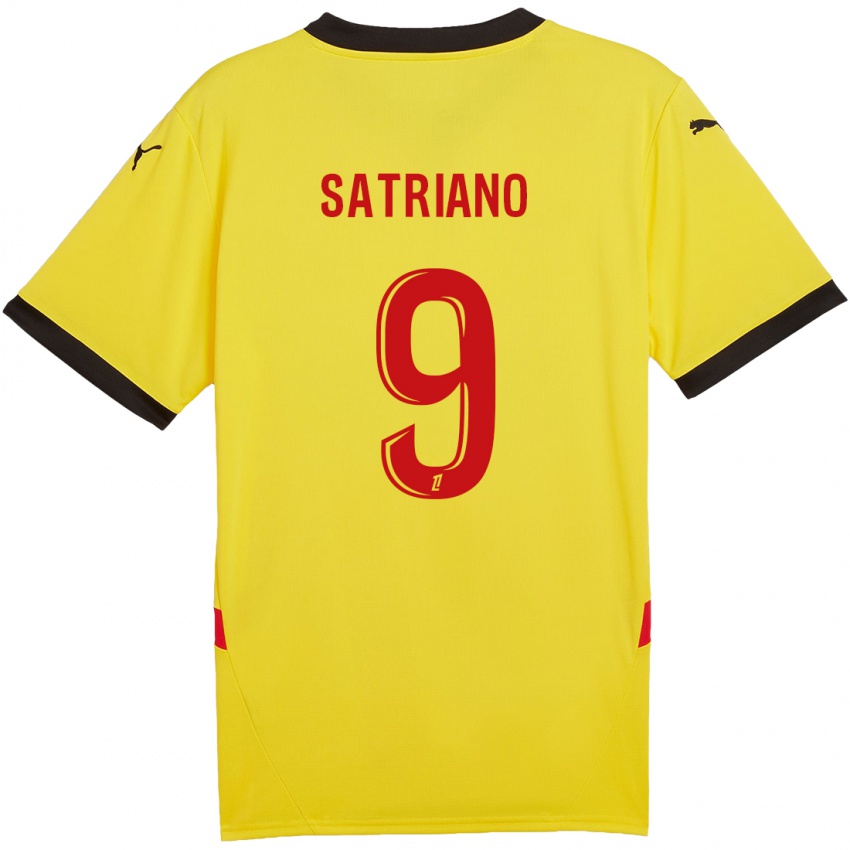 Kinder Martín Satriano #9 Gelb Rot Heimtrikot Trikot 2024/25 T-Shirt Österreich