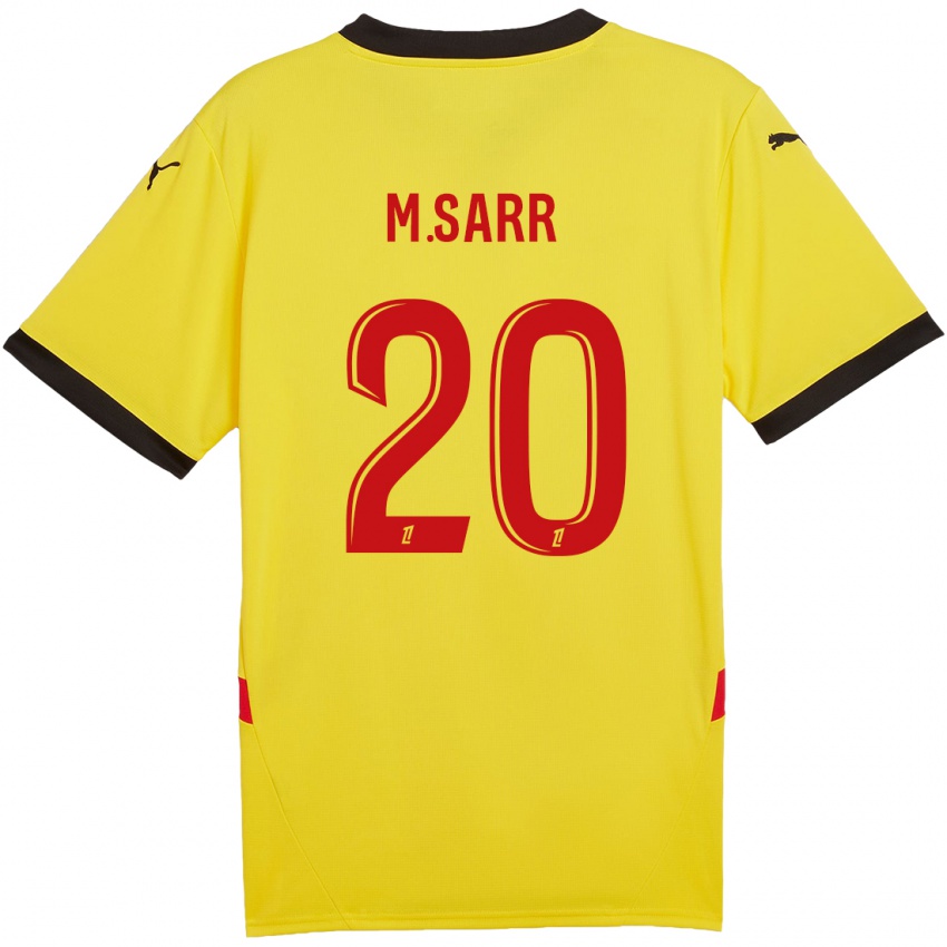 Kinder Malang Sarr #20 Gelb Rot Heimtrikot Trikot 2024/25 T-Shirt Österreich