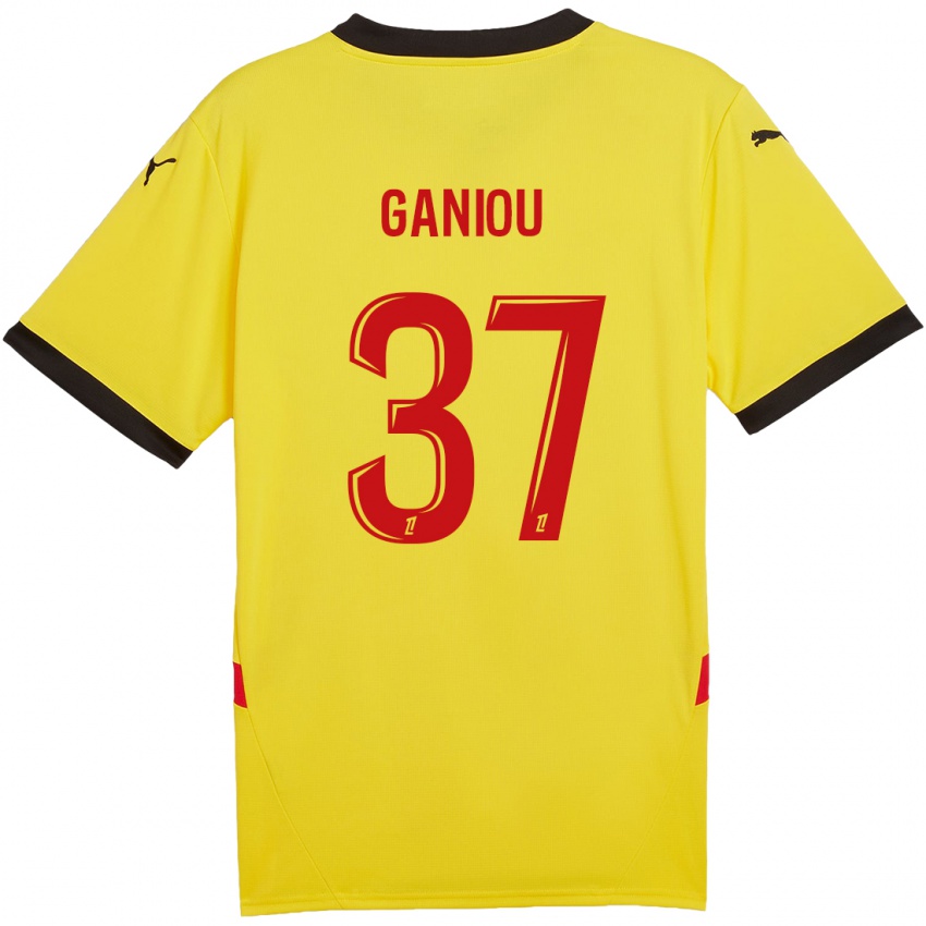 Kinder Ismaëlo Ganiou #37 Gelb Rot Heimtrikot Trikot 2024/25 T-Shirt Österreich