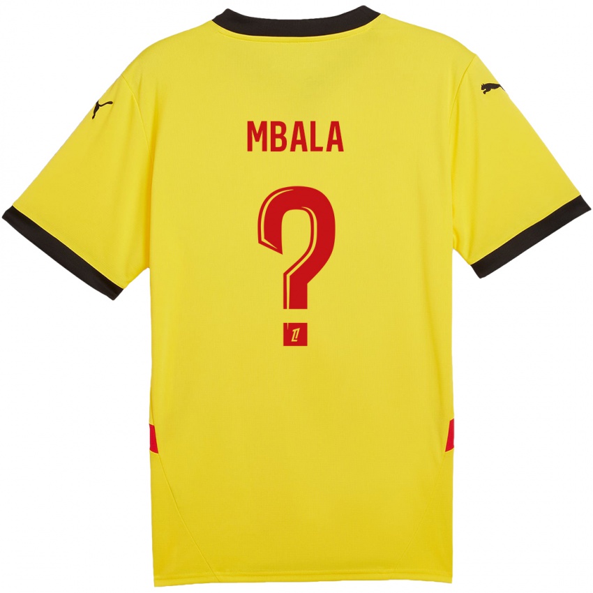 Kinder Keny Mbala #0 Gelb Rot Heimtrikot Trikot 2024/25 T-Shirt Österreich