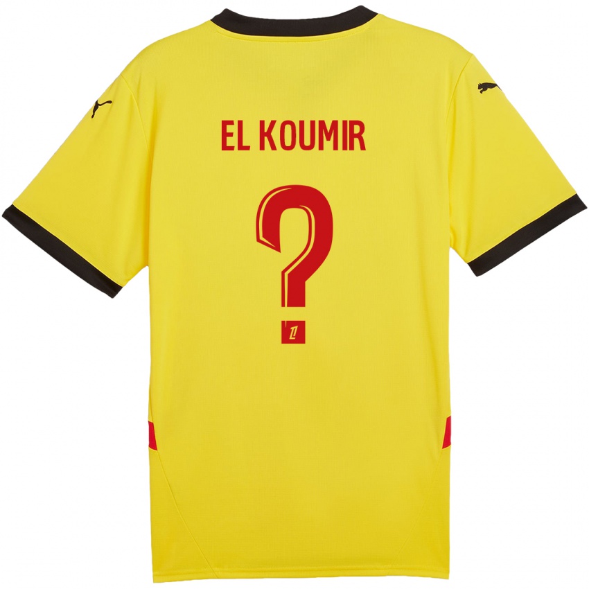 Kinder Kaïna El Koumir #0 Gelb Rot Heimtrikot Trikot 2024/25 T-Shirt Österreich