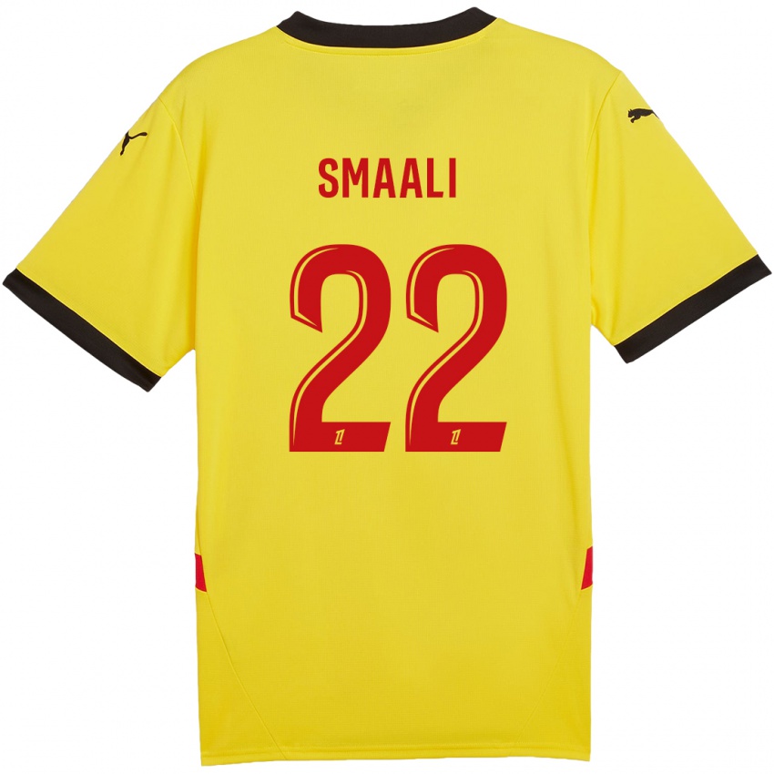 Kinder Emma Smaali #22 Gelb Rot Heimtrikot Trikot 2024/25 T-Shirt Österreich