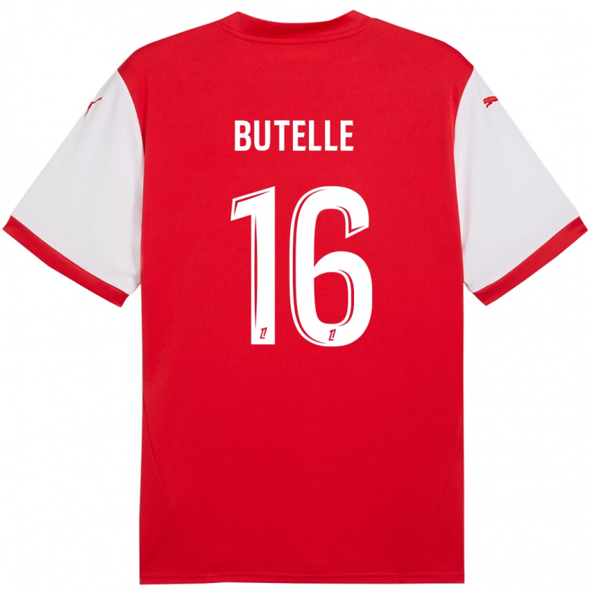 Kinder Ludovic Butelle #16 Rot Weiß Heimtrikot Trikot 2024/25 T-Shirt Österreich