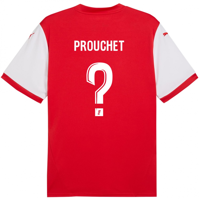 Kinder Killian Prouchet #0 Rot Weiß Heimtrikot Trikot 2024/25 T-Shirt Österreich