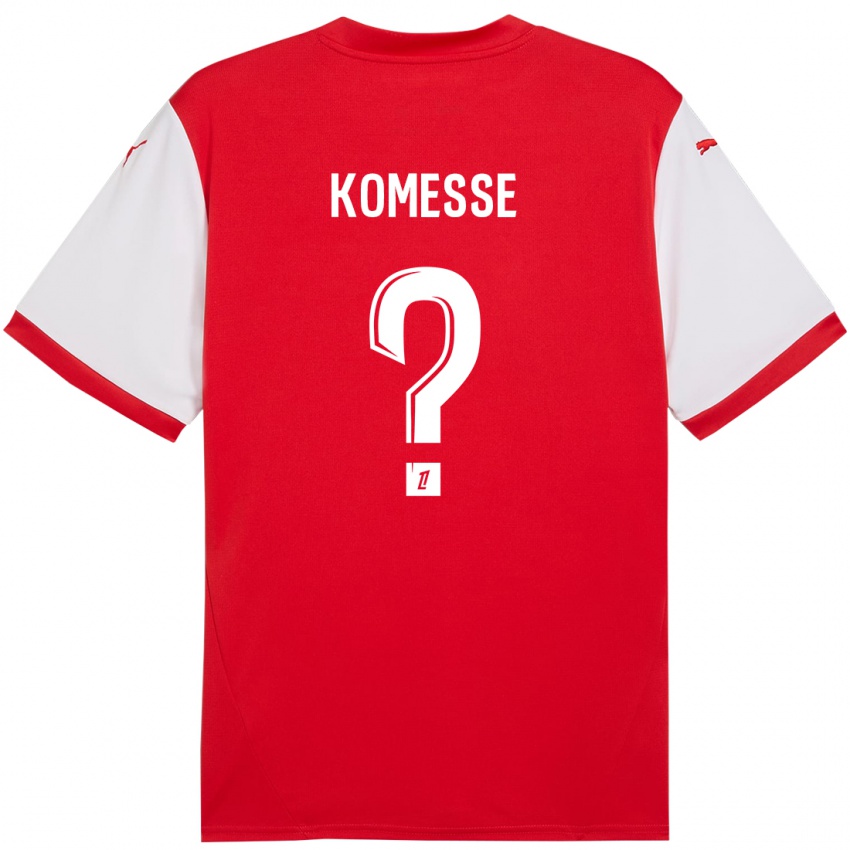 Kinder Josias Sabone Komesse #0 Rot Weiß Heimtrikot Trikot 2024/25 T-Shirt Österreich