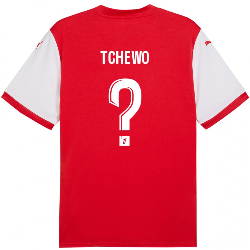 Kinder Ryan Tchapda Tchewo #0 Rot Weiß Heimtrikot Trikot 2024/25 T-Shirt Österreich