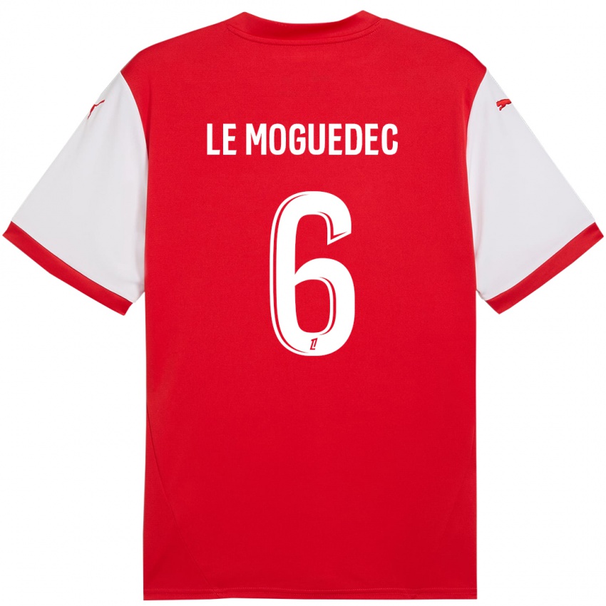 Kinder Anaële Le Moguédec #6 Rot Weiß Heimtrikot Trikot 2024/25 T-Shirt Österreich