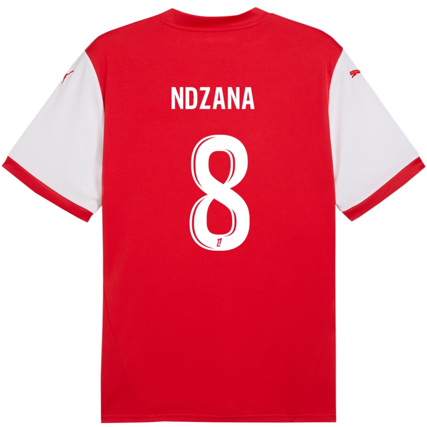 Kinder Colette Ndzana Fegue #8 Rot Weiß Heimtrikot Trikot 2024/25 T-Shirt Österreich