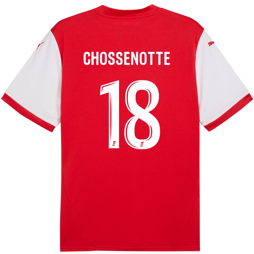 Kinder Shana Chossenotte #18 Rot Weiß Heimtrikot Trikot 2024/25 T-Shirt Österreich