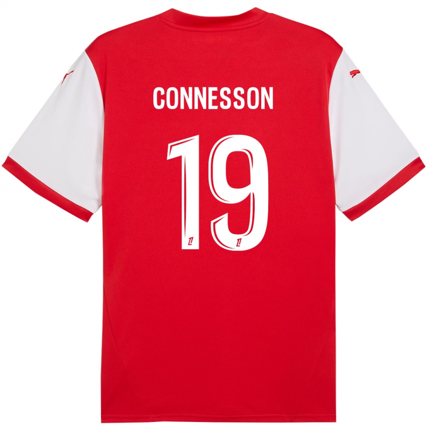 Kinder Adele Connesson #19 Rot Weiß Heimtrikot Trikot 2024/25 T-Shirt Österreich