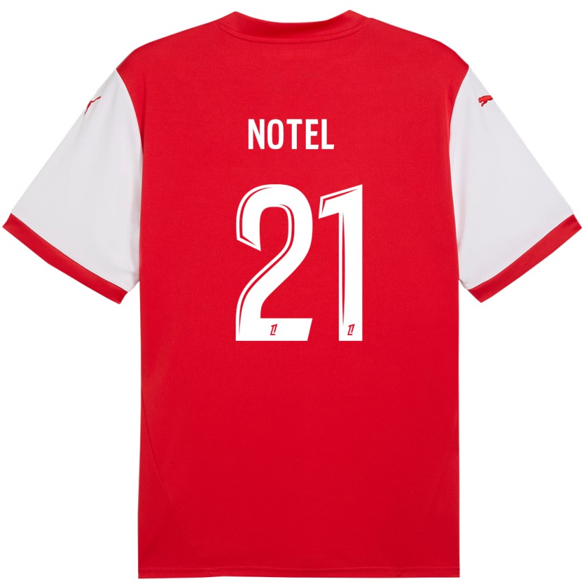 Kinder Lea Notel #21 Rot Weiß Heimtrikot Trikot 2024/25 T-Shirt Österreich