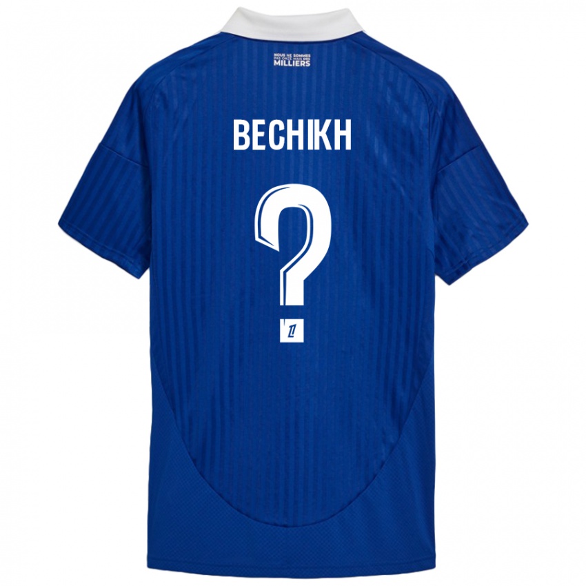 Kinder Mohamed Bechikh #0 Blau Weiß Heimtrikot Trikot 2024/25 T-Shirt Österreich