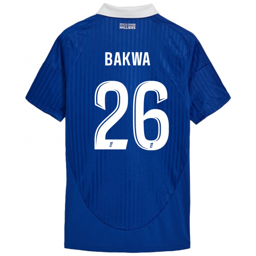 Kinder Dilane Bakwa #26 Blau Weiß Heimtrikot Trikot 2024/25 T-Shirt Österreich