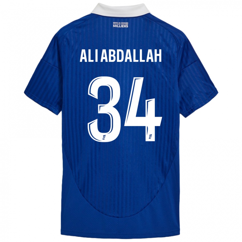 Kinder Aboubacar Ali Abdallah #34 Blau Weiß Heimtrikot Trikot 2024/25 T-Shirt Österreich