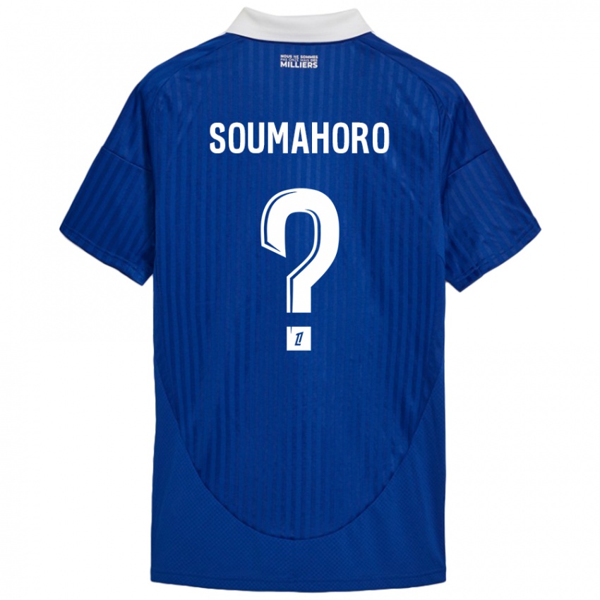 Kinder Mohamed Soumahoro #0 Blau Weiß Heimtrikot Trikot 2024/25 T-Shirt Österreich