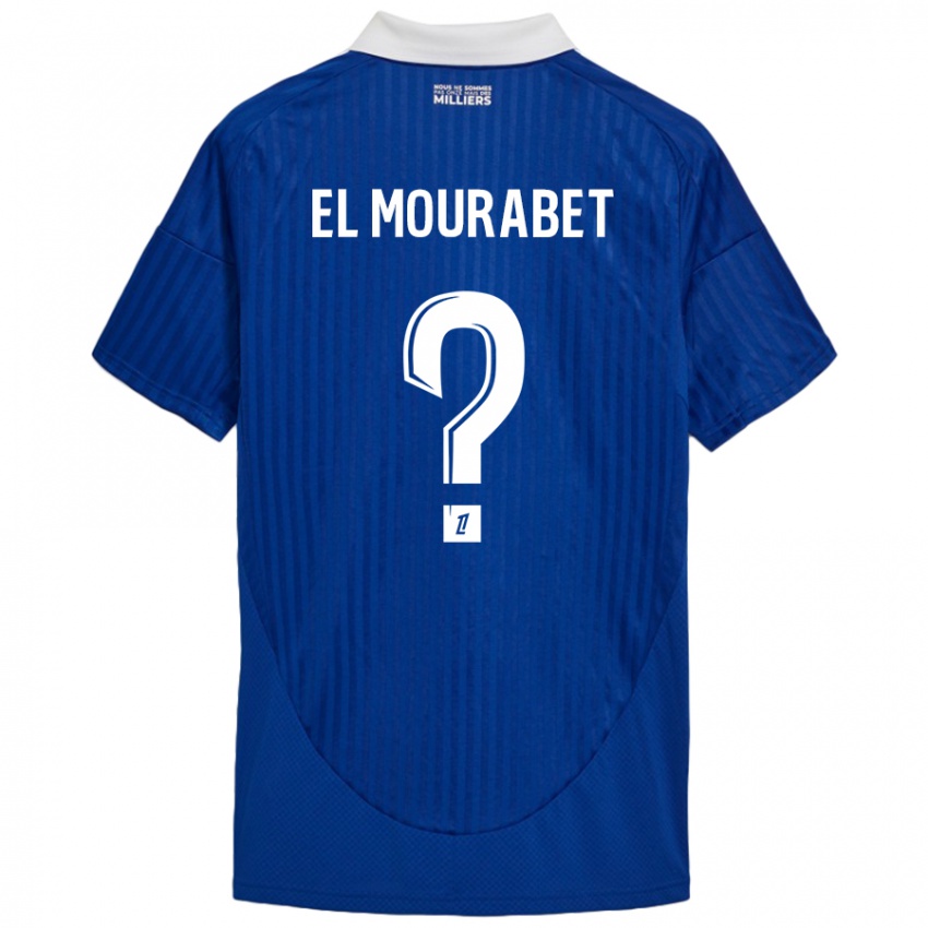 Kinder Samir El Mourabet #0 Blau Weiß Heimtrikot Trikot 2024/25 T-Shirt Österreich