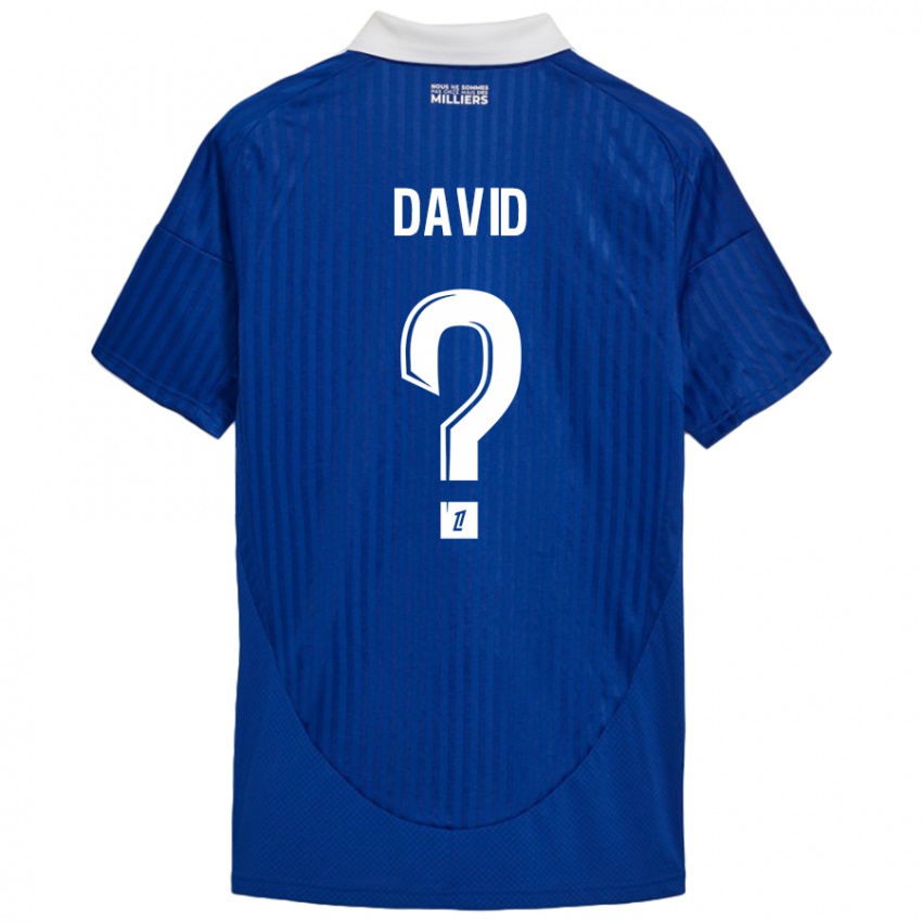 Kinder David #0 Blau Weiß Heimtrikot Trikot 2024/25 T-Shirt Österreich