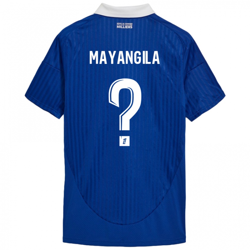 Kinder Ryan Tutu Mayangila #0 Blau Weiß Heimtrikot Trikot 2024/25 T-Shirt Österreich