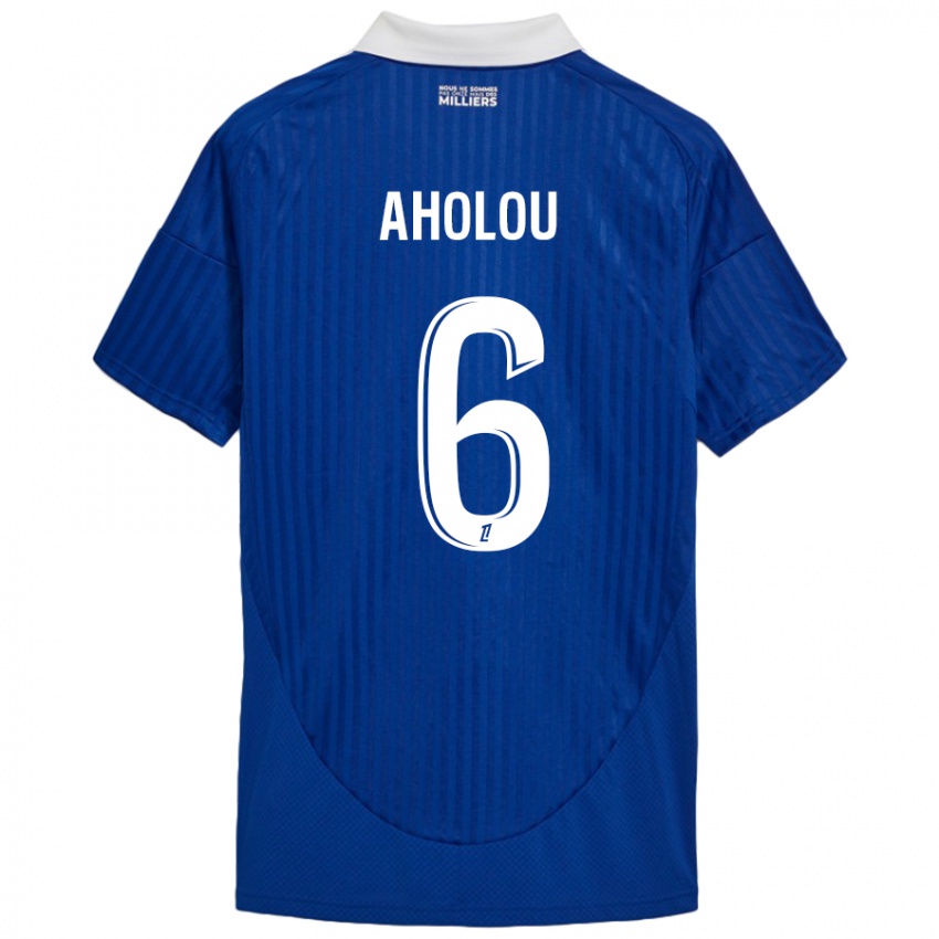 Kinder Jean-Eudes Aholou #6 Blau Weiß Heimtrikot Trikot 2024/25 T-Shirt Österreich