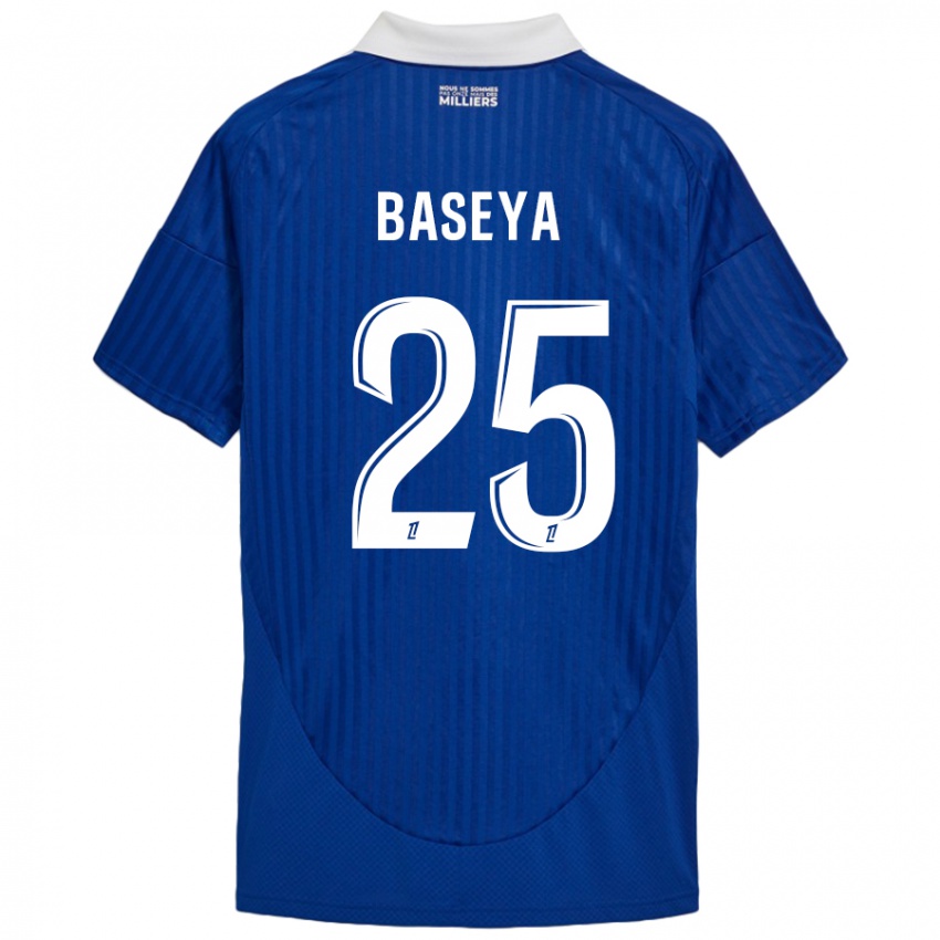 Kinder Steven Baseya #25 Blau Weiß Heimtrikot Trikot 2024/25 T-Shirt Österreich