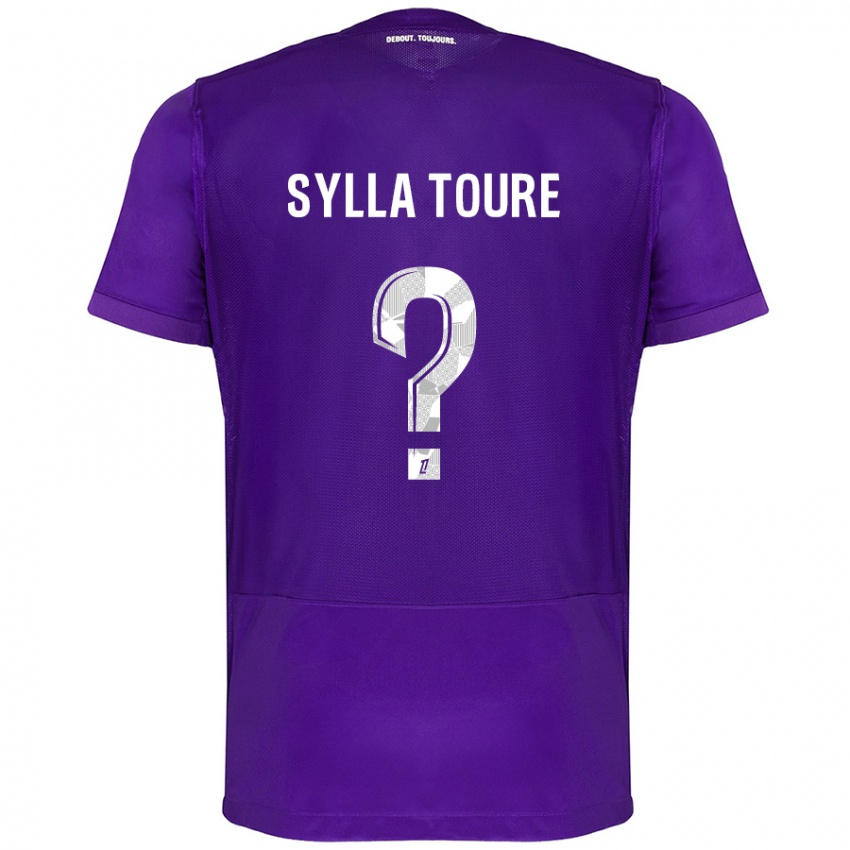 Kinder Ismael Sylla Touré #0 Violett Weiß Heimtrikot Trikot 2024/25 T-Shirt Österreich