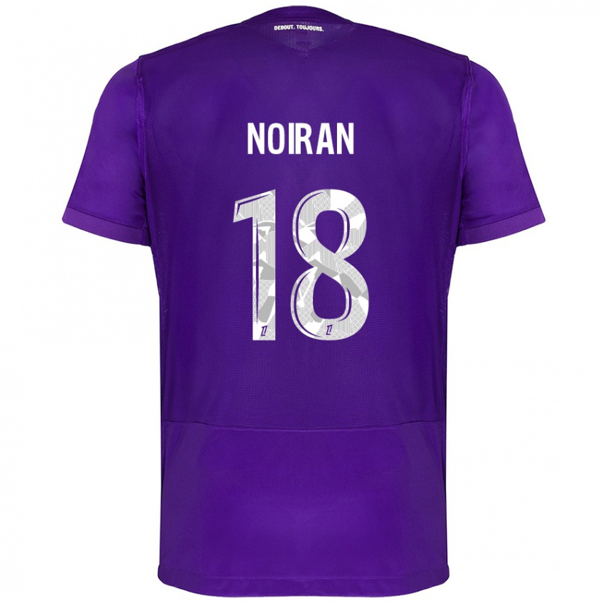 Kinder Clara Noiran #18 Violett Weiß Heimtrikot Trikot 2024/25 T-Shirt Österreich