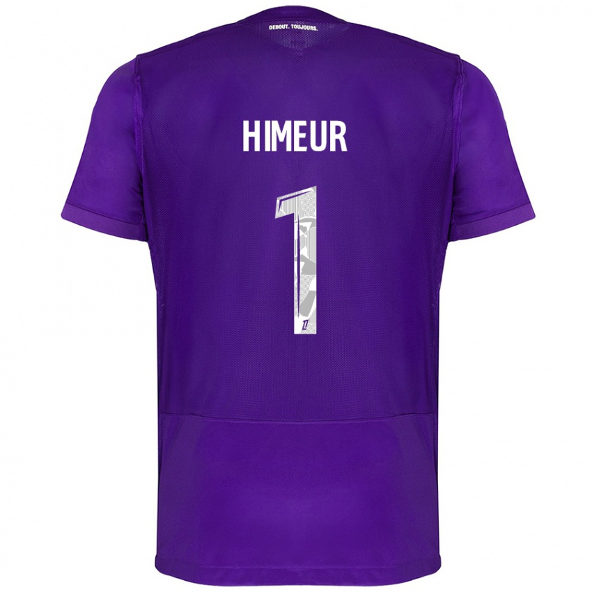 Kinder Thomas Himeur #1 Violett Weiß Heimtrikot Trikot 2024/25 T-Shirt Österreich